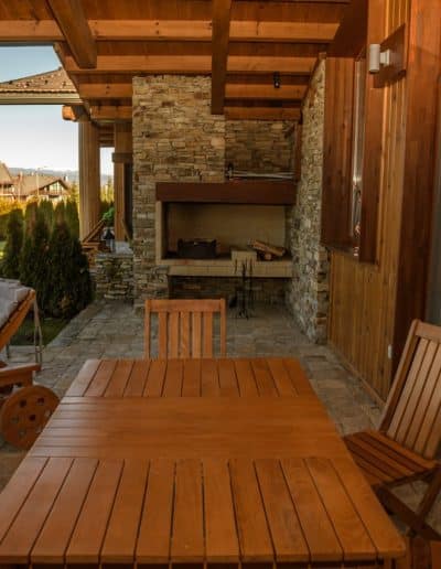 Modern luxury villa exterior with garden